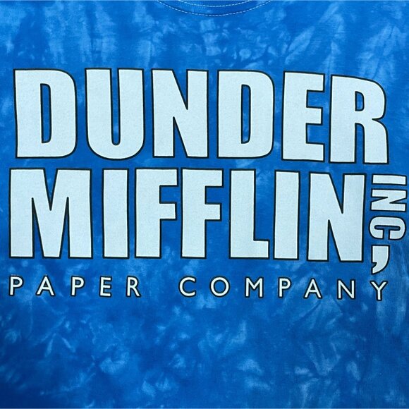 The Office Dunder Mifflin Inc Graphic Tie-dye T-shirt size Small - Picture 2 of 4